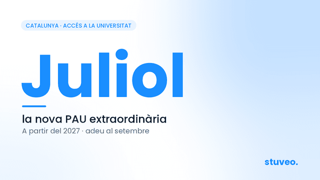 La PAU extraordinària de Catalunya passa al juliol el 2027